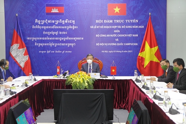 Việt Nam - Campuchia đẩy mạnh hợp tác phòng chống tội phạm và Covid-19
